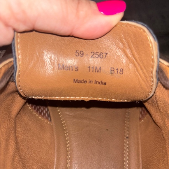 Johnston Murphy Navy Suede Leather Saddle Oxford Mens Dress Shoe Size 11M - Picture 9 of 9